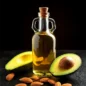Öle und Fette von Mandeln und Avocados